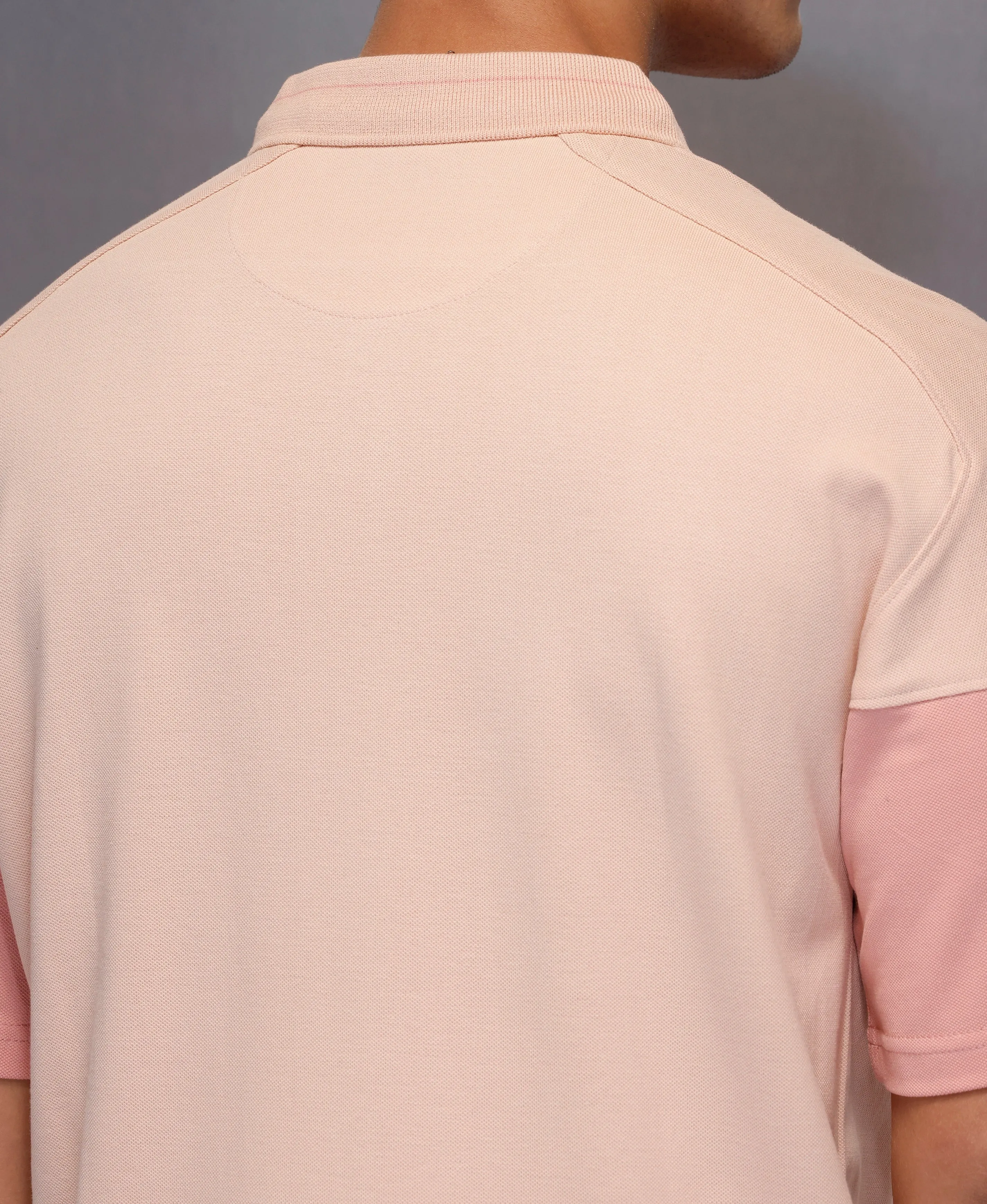 Classic Cut And Sew Polo T-Shirt | Pink sold by Wrogn product image thumbnail 5