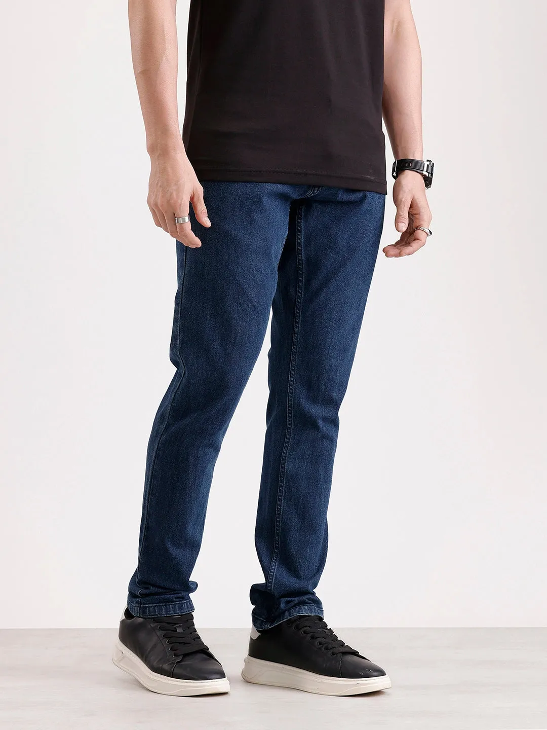 Classic Slim Fit Denim Jeans | Blue sold by Wrogn product image thumbnail 4