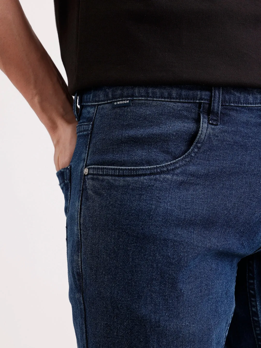 Classic Slim Fit Denim Jeans | Blue sold by Wrogn product image thumbnail 5