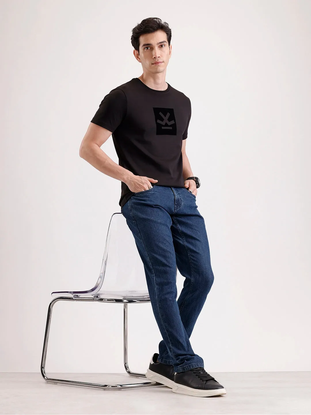 Classic Slim Fit Denim Jeans | Blue sold by Wrogn product image thumbnail 2