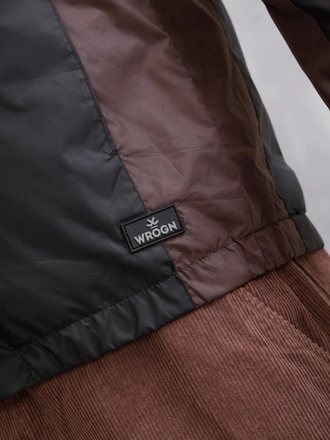 Soild Casual Bomber Jacket | Black sold by Wrogn product image thumbnail 5