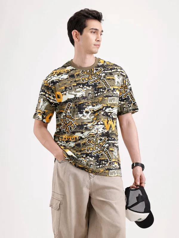 Classic Oversized AOP T-Shirt  | Multicolor sold by Wrogn