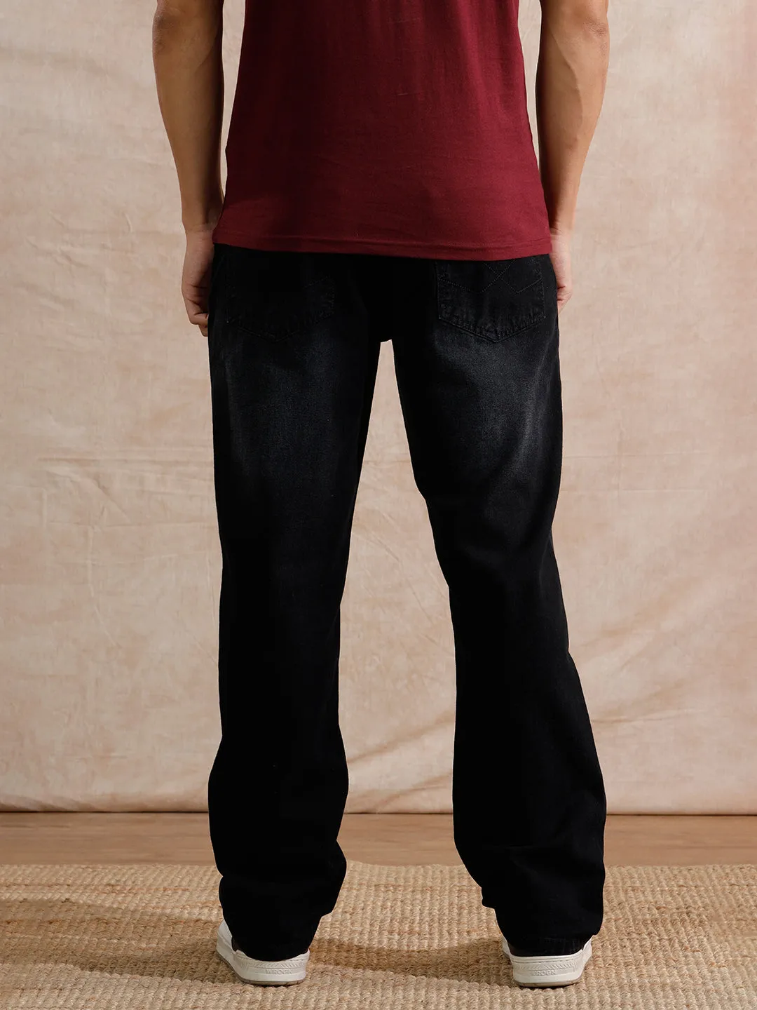 Distressed Heavy Fade Anti Fit Jeans | Dark Grey sold by Wrogn product image thumbnail 3