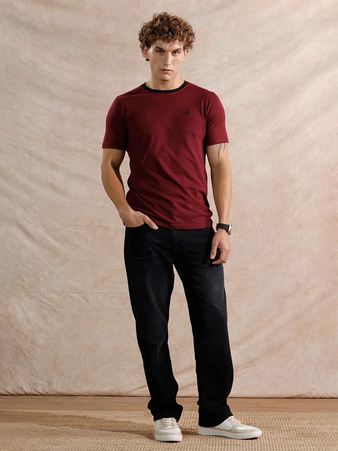 Distressed Heavy Fade Anti Fit Jeans | Dark Grey sold by Wrogn product image thumbnail 2