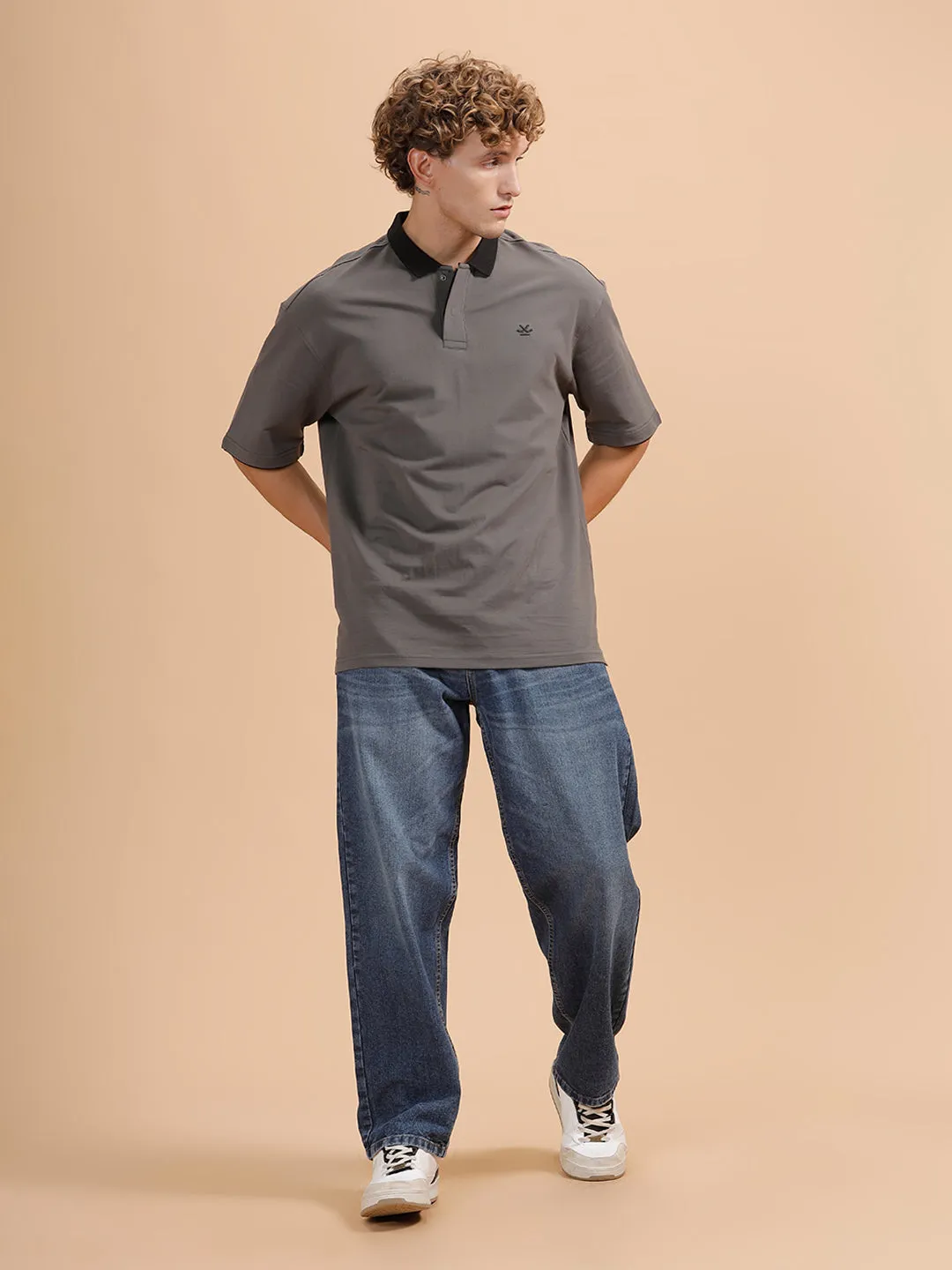 Heavy Fade Loose Fit Jeans | Blue sold by Wrogn product image thumbnail 2