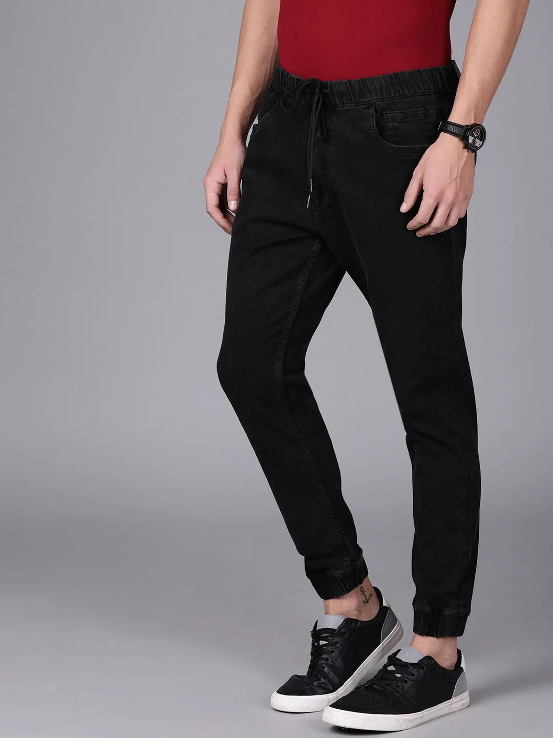 Classic Black Denim Jogger sold by Wrogn product image thumbnail 4