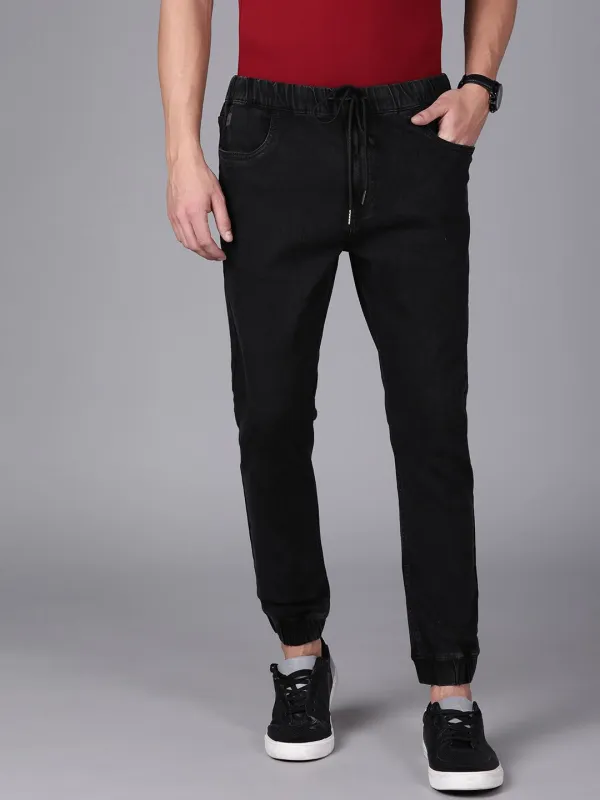 Classic Black Denim Jogger sold by Wrogn