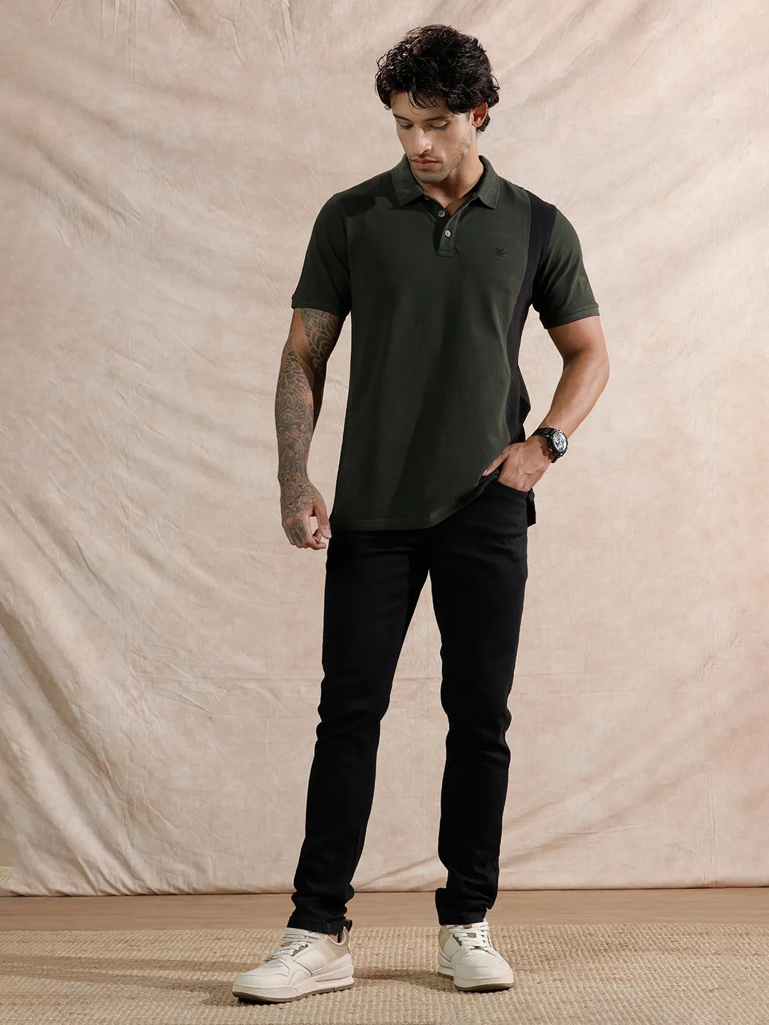 Solid Slim Fit Jeans | Black sold by Wrogn product image thumbnail 2