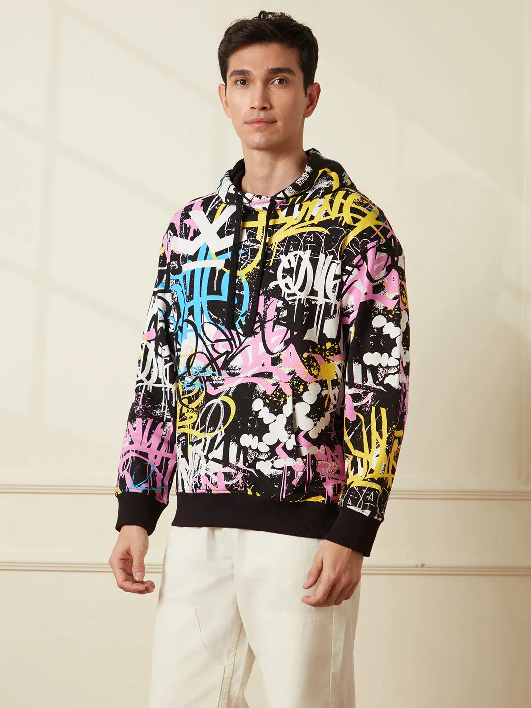 Classic Graffiti AOP Hoodie sold by Wrogn product image thumbnail 4