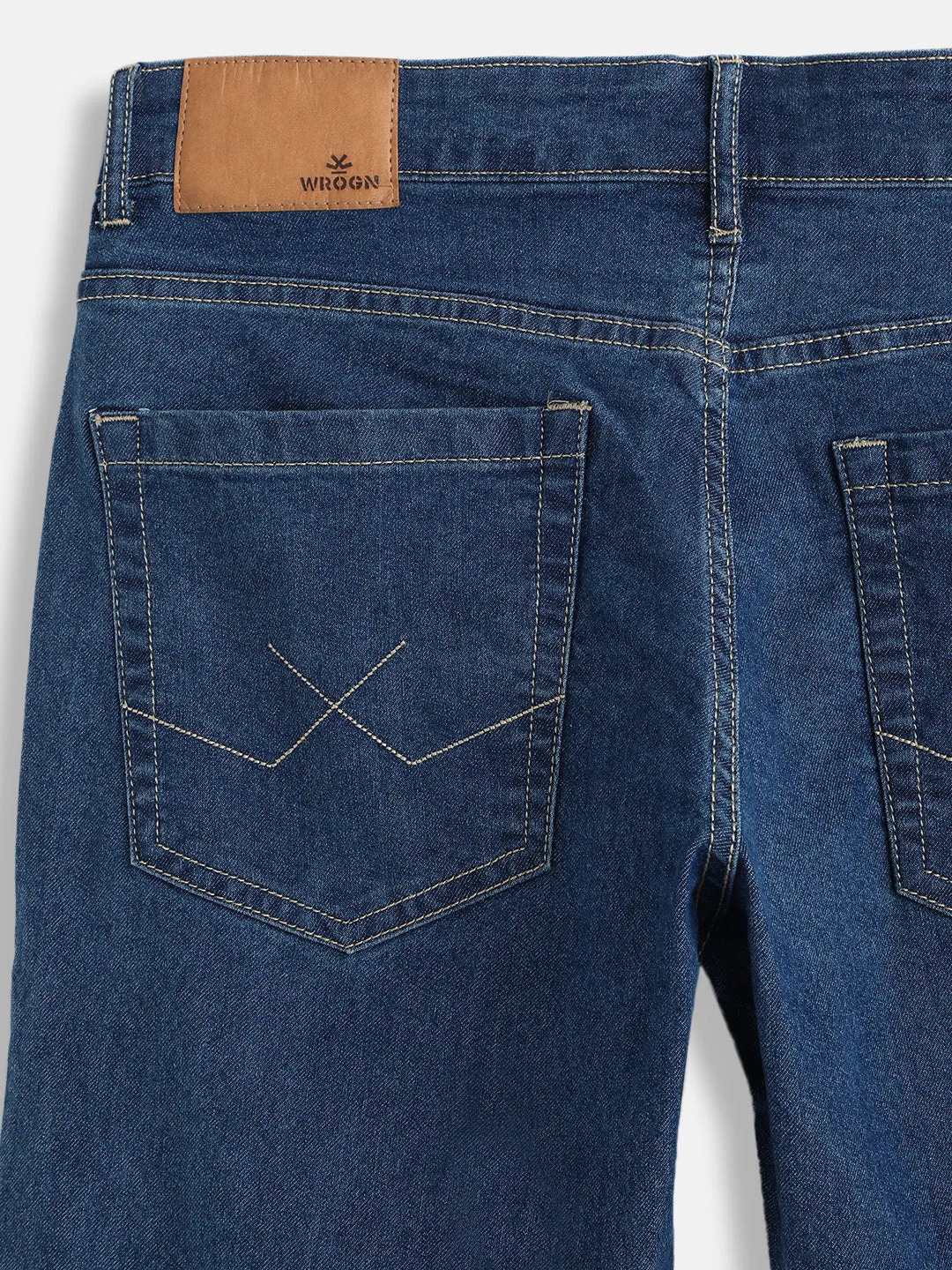 Sleek Slim Fit Light Blue Jeans sold by Wrogn product image thumbnail 4