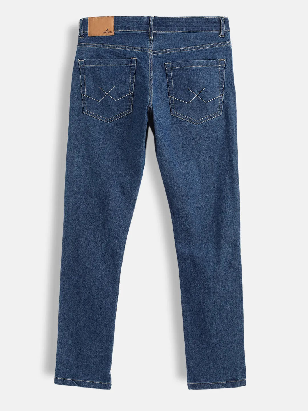 Sleek Slim Fit Light Blue Jeans sold by Wrogn product image thumbnail 2