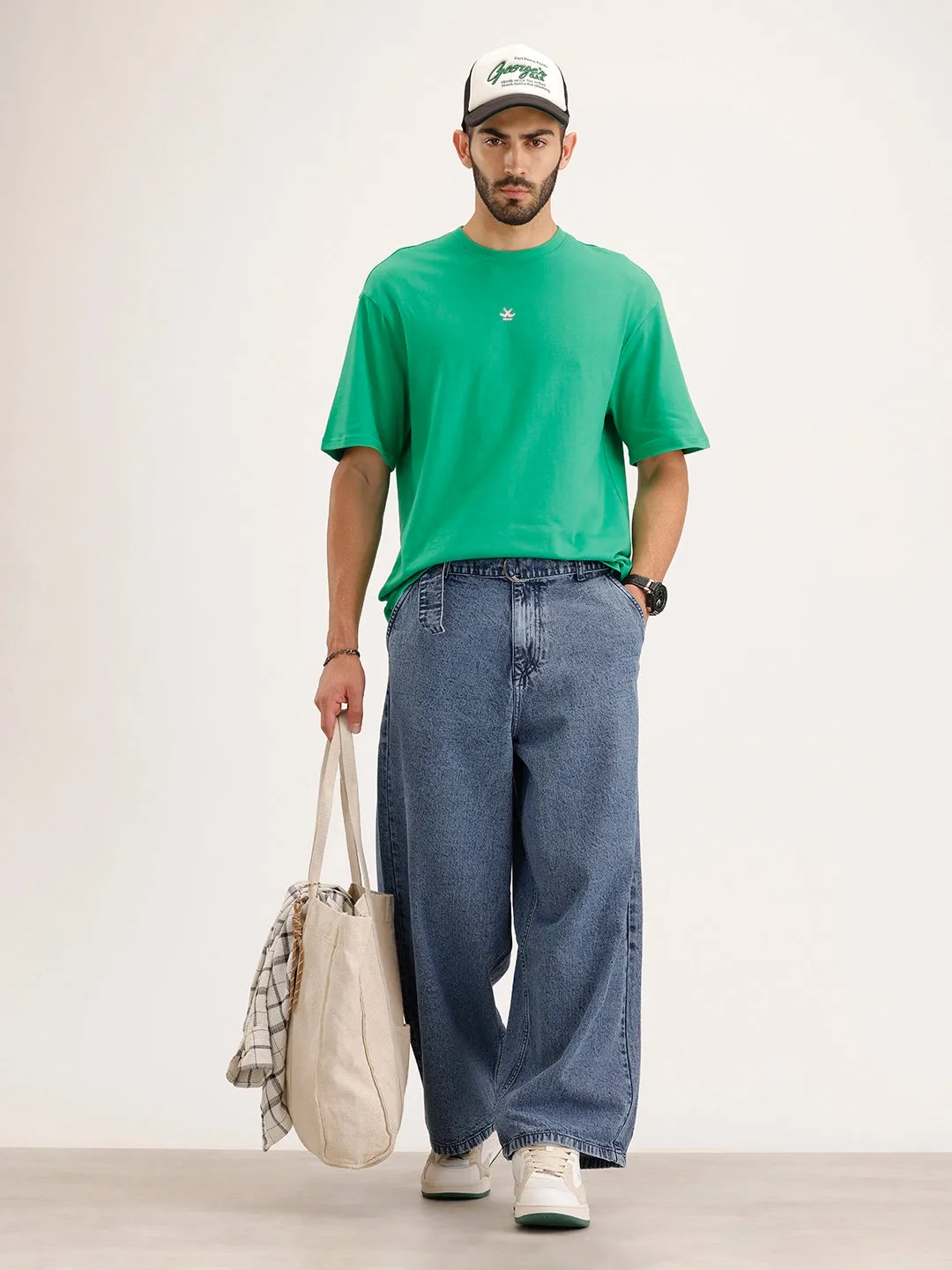 Baggy Fit Denim Jeans | Blue sold by Wrogn product image thumbnail 2