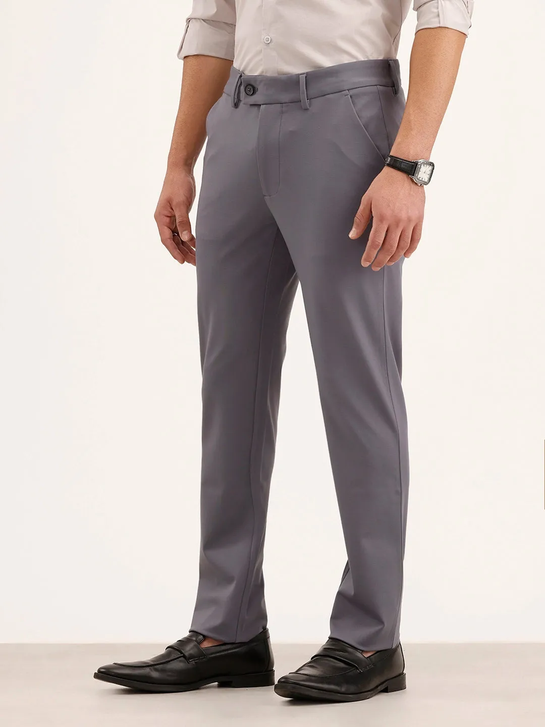 Slim Fit Trouser | Dark Grey sold by Wrogn product image thumbnail 4