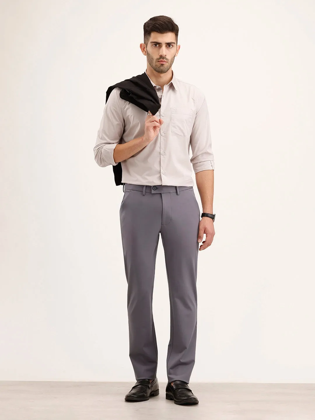 Slim Fit Trouser | Dark Grey sold by Wrogn product image thumbnail 2