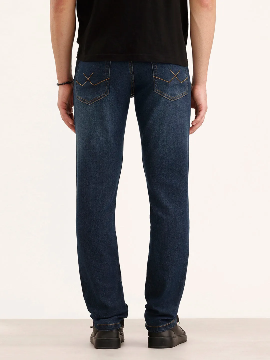 Slim Fit Denim Jeans | Dark Blue sold by Wrogn product image thumbnail 3