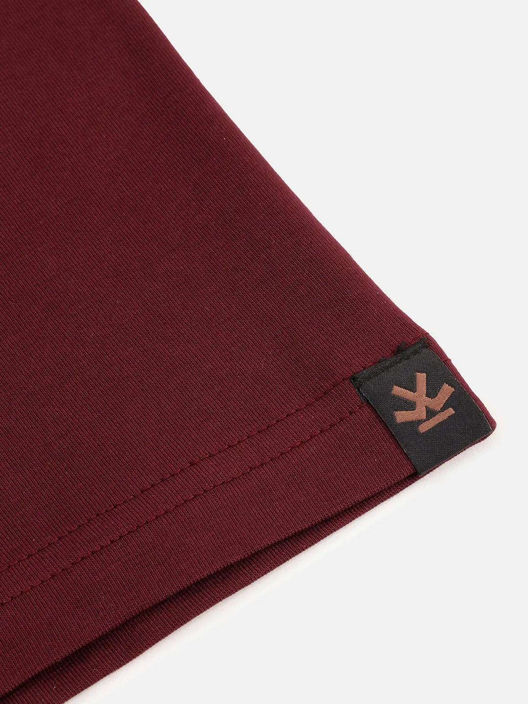 Essential Supima Crew Neck T-Shirt | Essential | Wine sold by Wrogn product image thumbnail 5