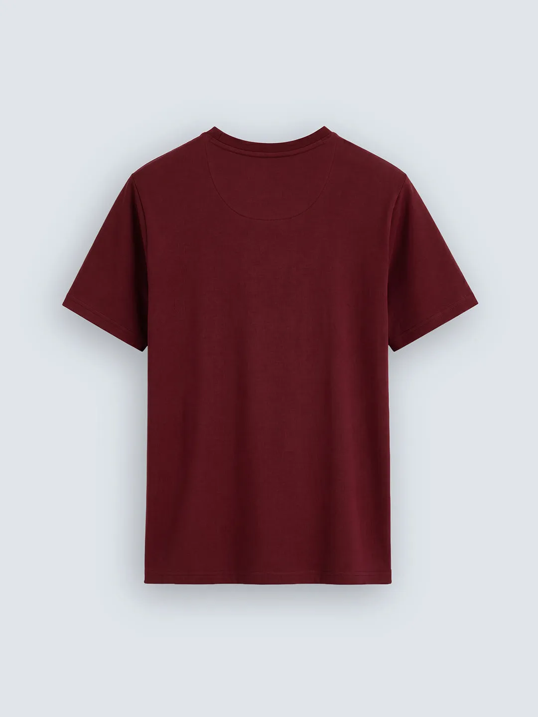 Essential Supima Crew Neck T-Shirt | Essential | Wine sold by Wrogn product image thumbnail 2