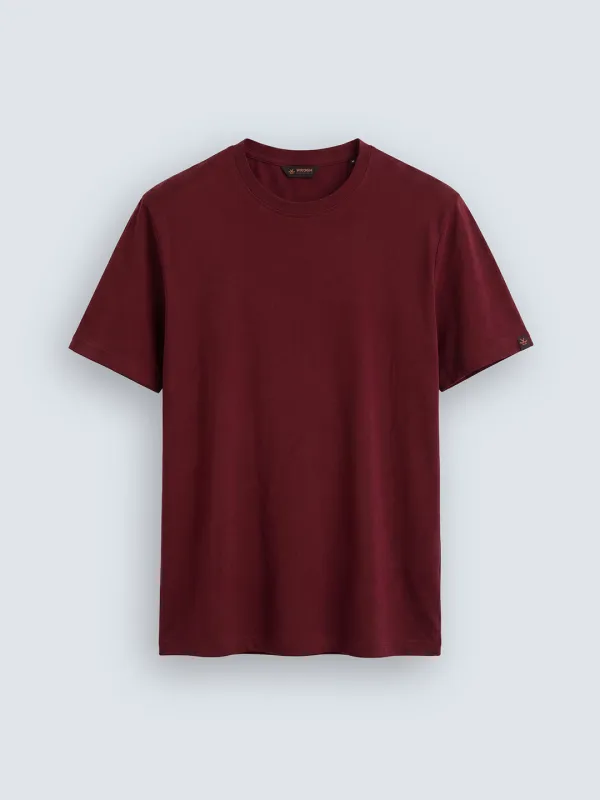 Essential Supima Crew Neck T-Shirt | Essential | Wine made by Wrogn
