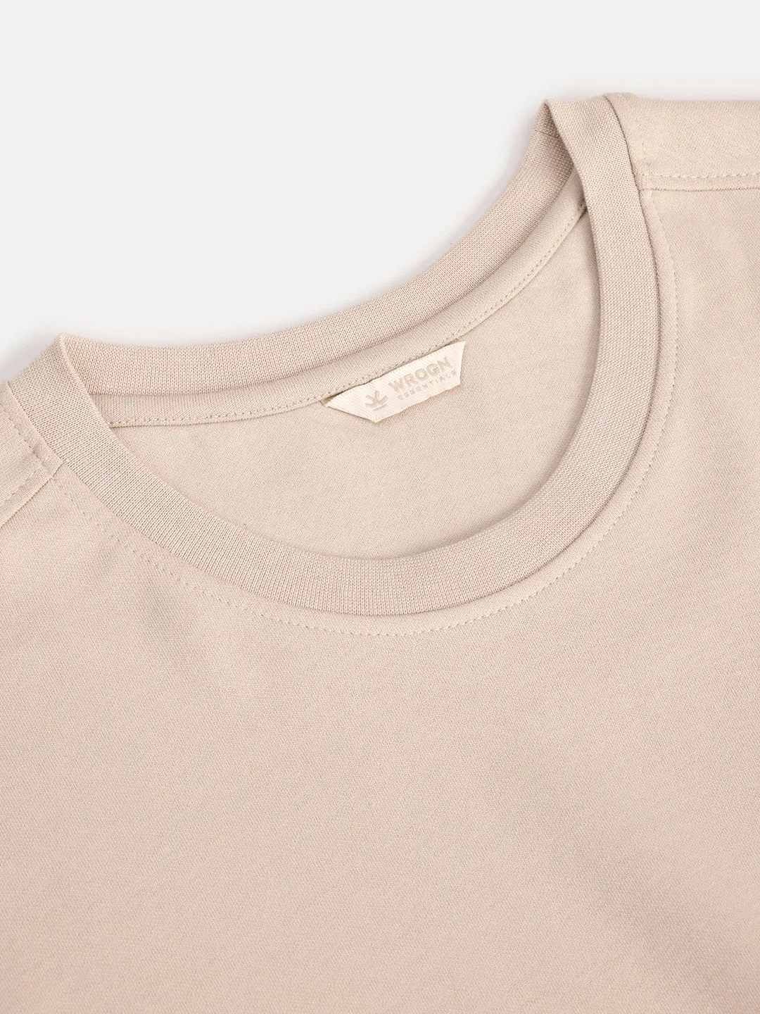 No Brainer Bounce Oversized T-Shirt | Essential | Beige sold by Wrogn product image thumbnail 4