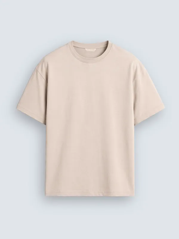 No Brainer Bounce Oversized T-Shirt | Essential | Beige made by Wrogn