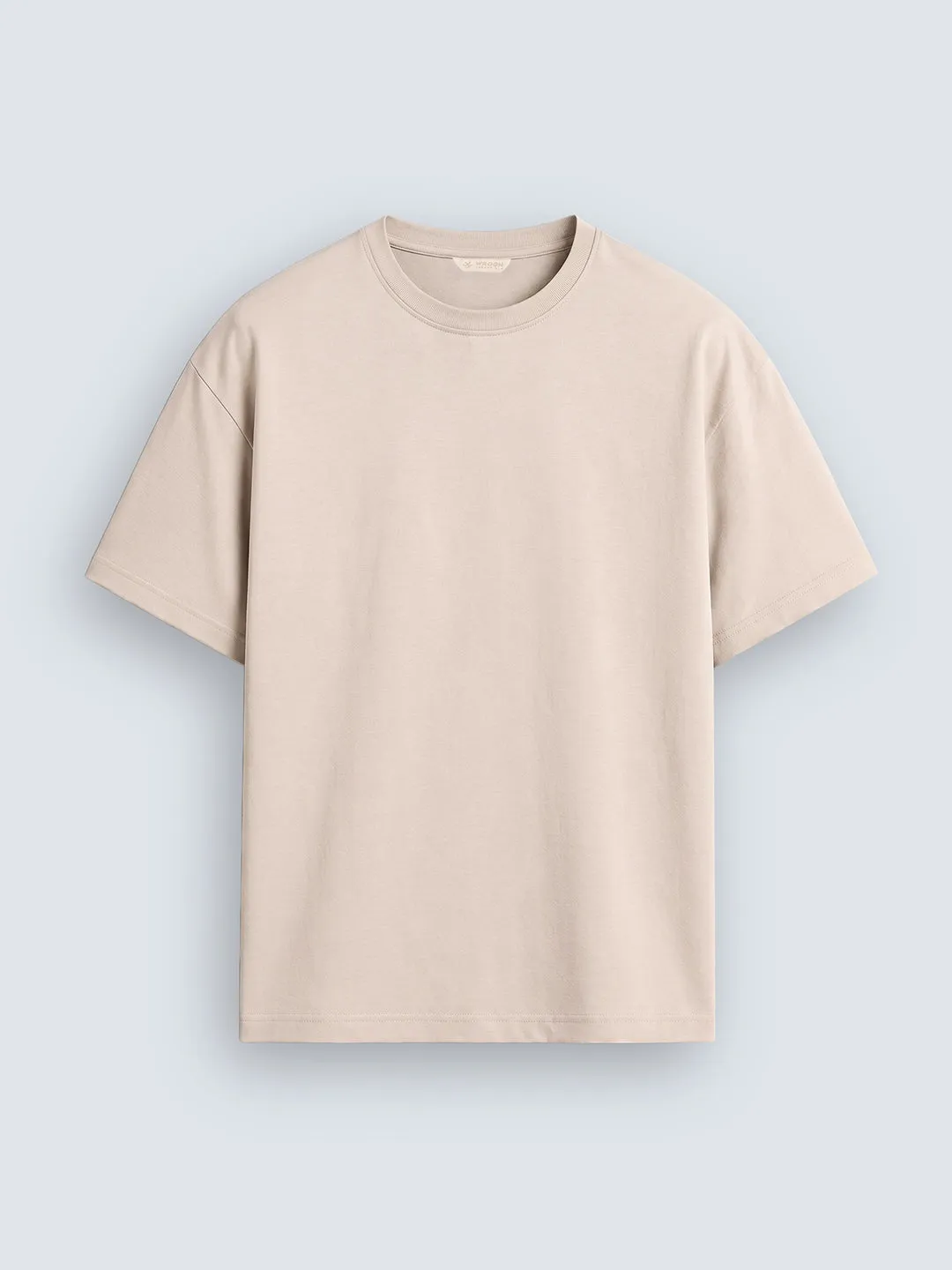 No Brainer Bounce Oversized T-Shirt | Essential | Beige sold by Wrogn