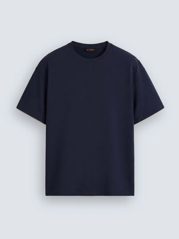 No Brainer Bounce Oversized T-Shirt | Essential | Navy Blue made by Wrogn