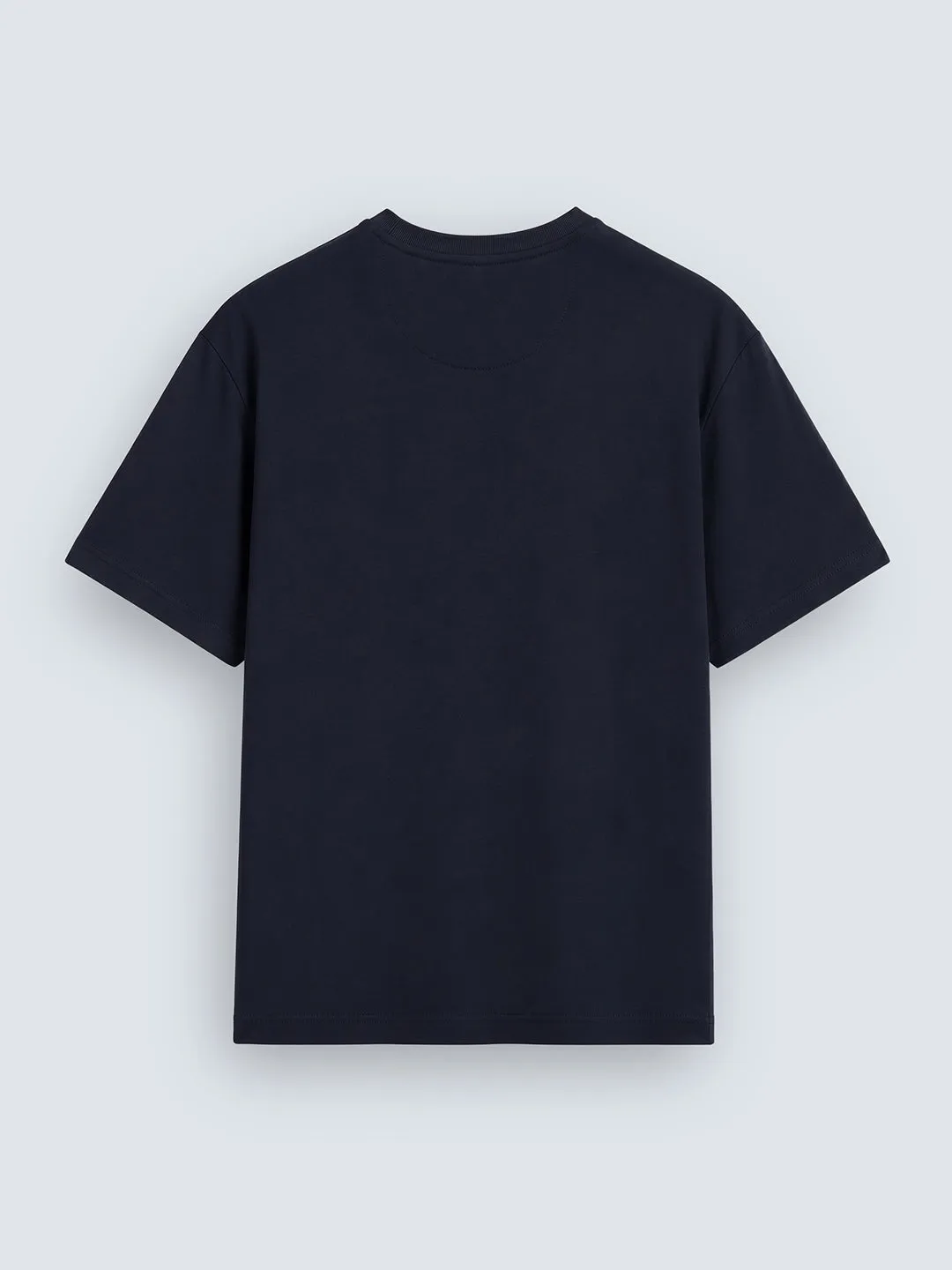 No Brainer Bounce Oversized T-Shirt | Essential | Navy Blue sold by Wrogn product image thumbnail 2