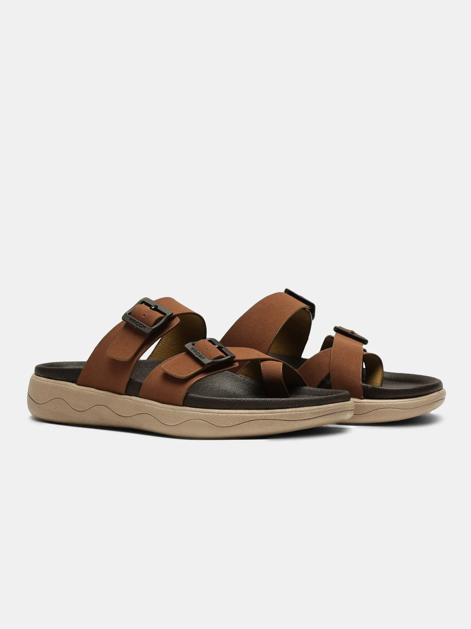 Open footwear| Mocha Stride | Sandals sold by Wrogn product image thumbnail 4