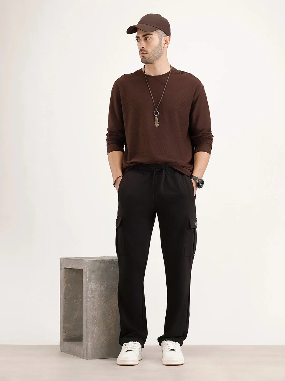 Slim Fit Cargo Jogger | Black sold by Wrogn product image thumbnail 2