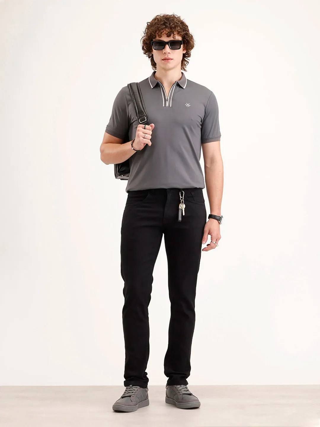 Slim Fit Denim Jeans | Black sold by Wrogn product image thumbnail 2