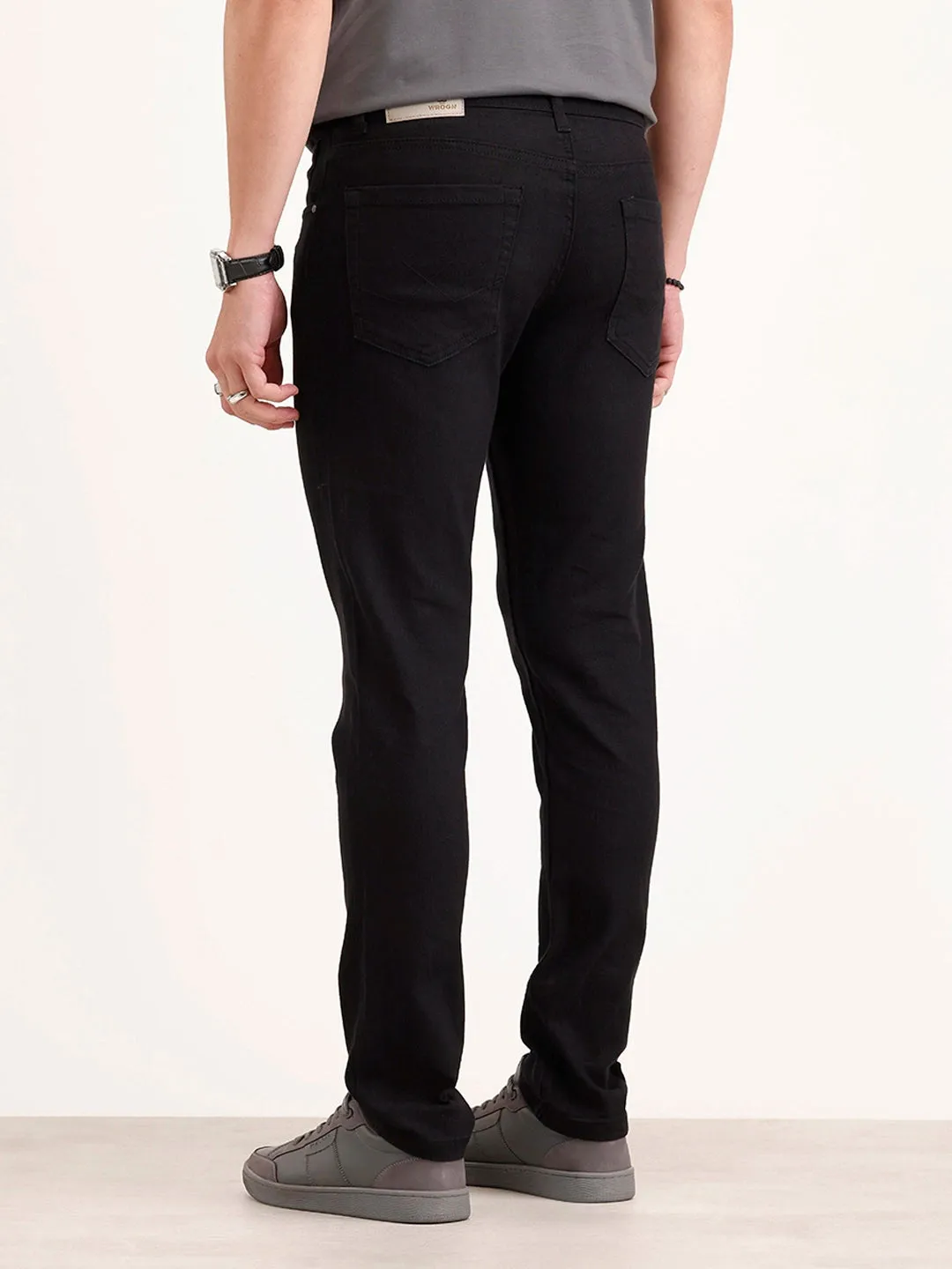 Slim Fit Denim Jeans | Black sold by Wrogn product image thumbnail 3