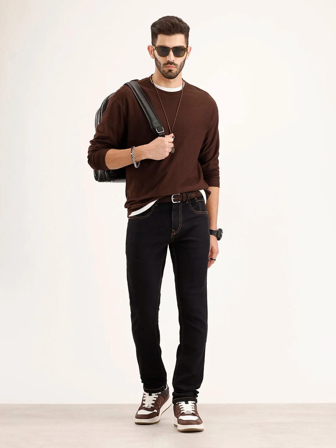 Slim Fit Denim Jeans | Black sold by Wrogn product image thumbnail 2