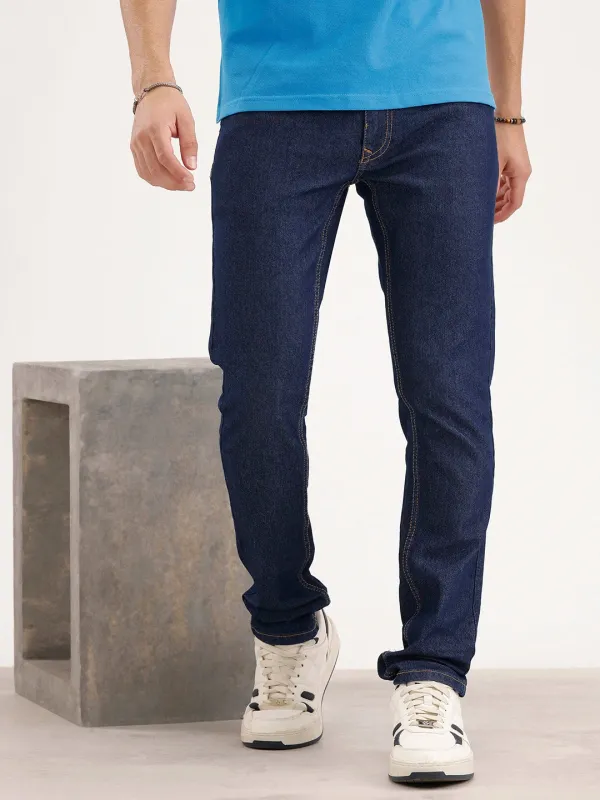 Skinny Fit Denim Jeans | Dark Blue made by Wrogn