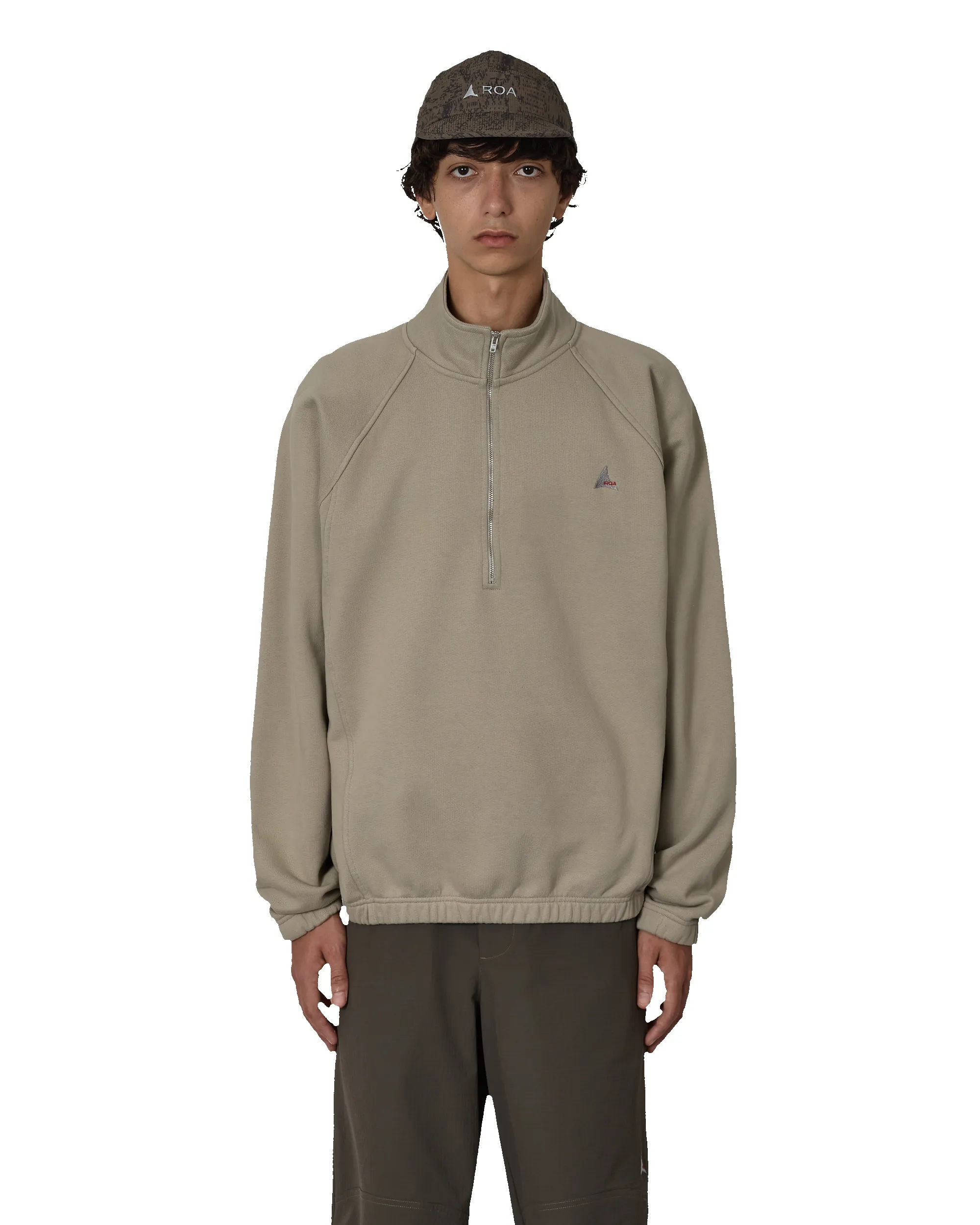 Logo 490gsm Heavy Half Zip sold by Roa Hiking