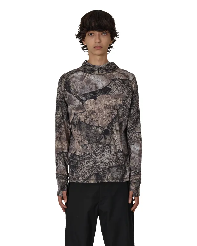 Lio Upf Plus 50 Baselayer Moth Print Long Sleeve Hoodie sold by Roa Hiking