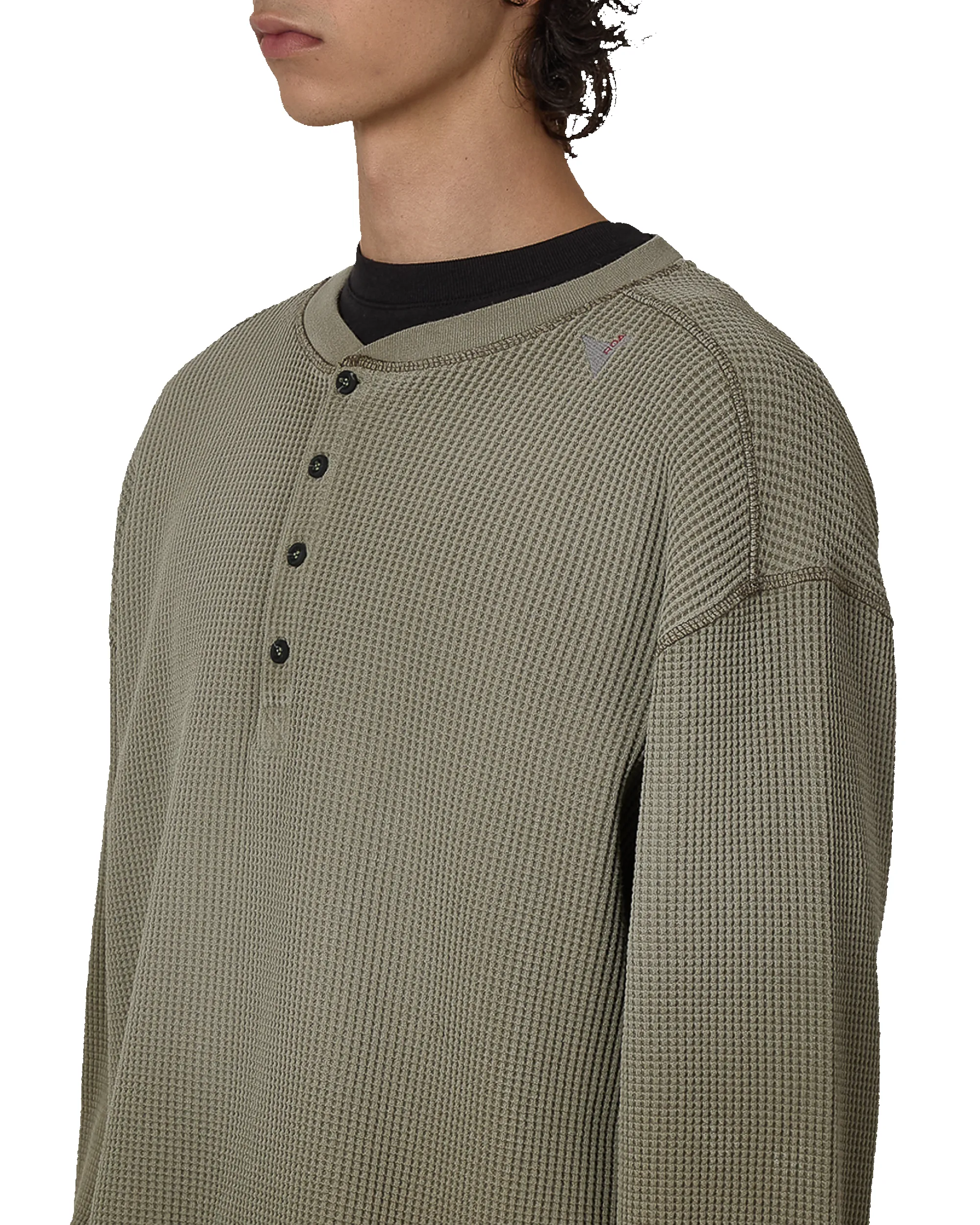 Bee Sun Faded Organic Waffle Serafino Long Sleeve sold by Roa Hiking product image thumbnail 5