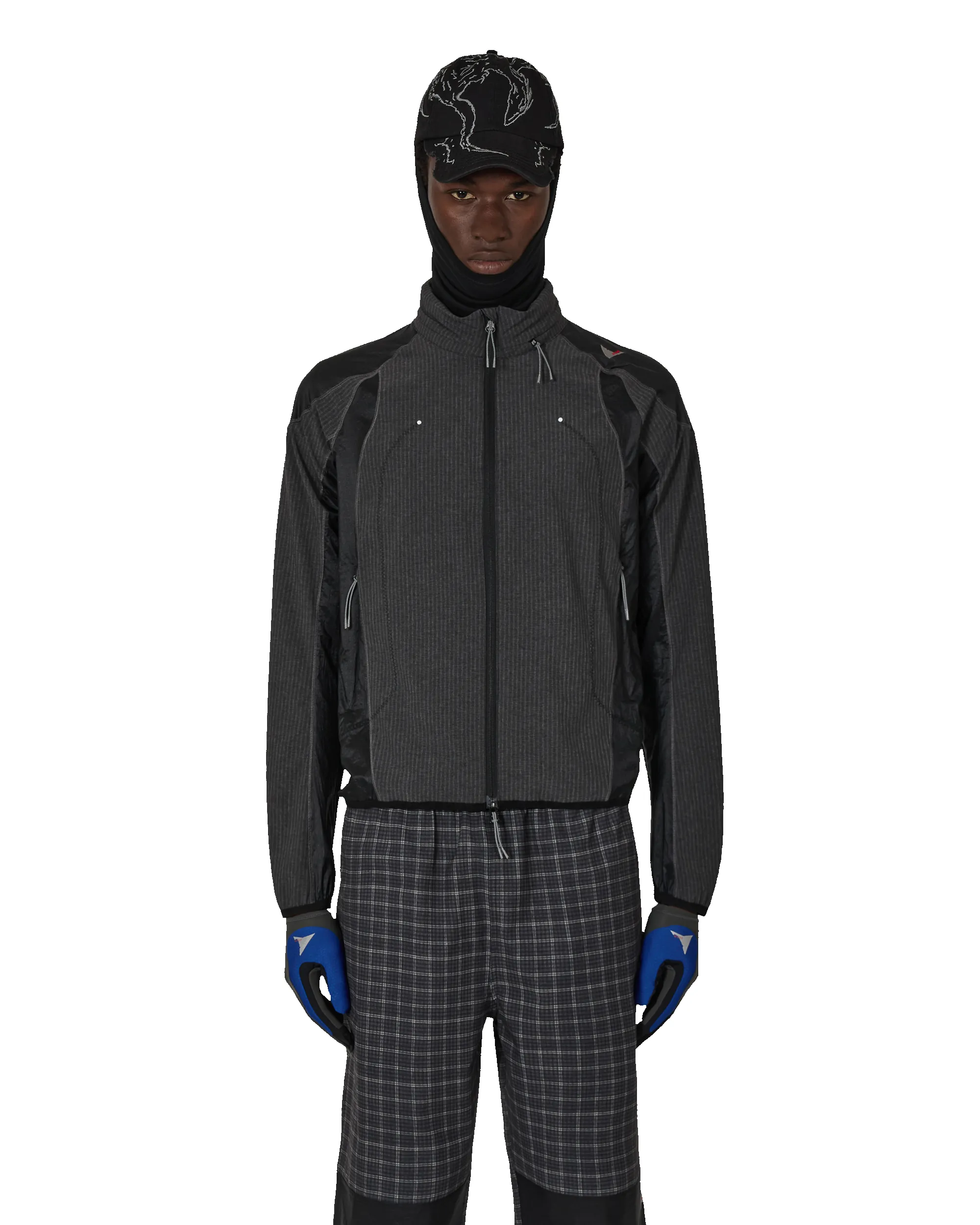 Numb Pinstriped Hooded Wind Jacket sold by Roa Hiking