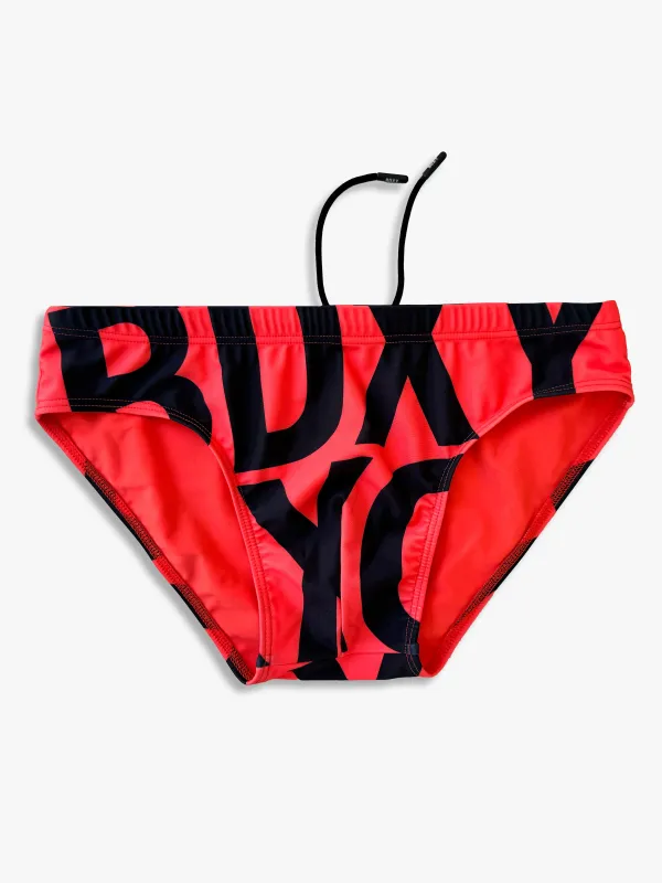The Atmos Swimbrief | Bold Tangerine sold by BDXY
