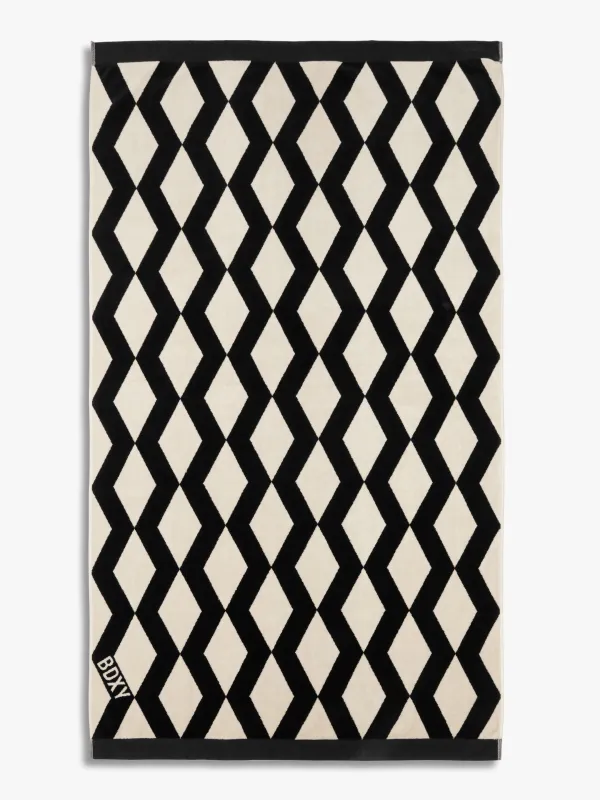 The Wrap Towel | Mirrorzag Black sold by BDXY