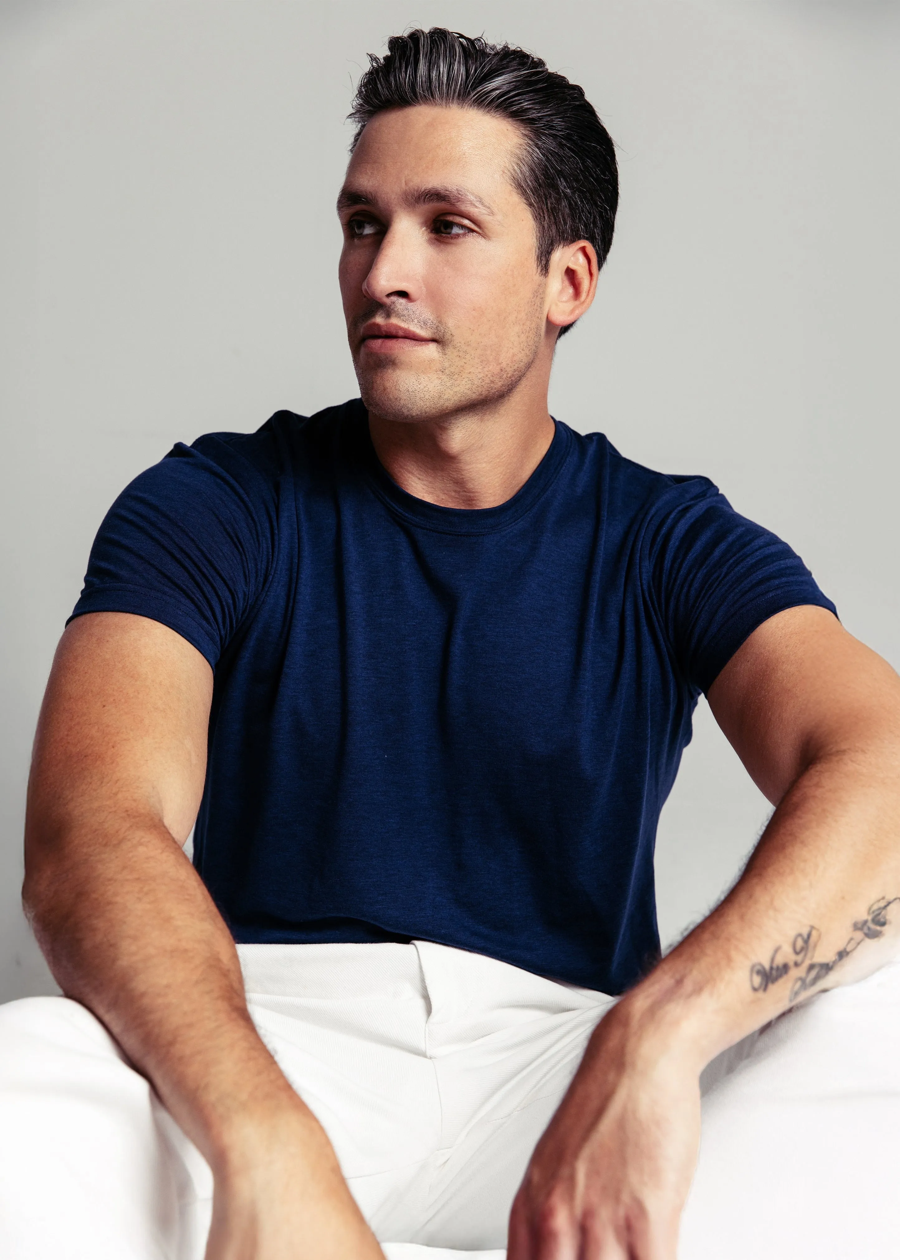 "The Actor" T-shirt | Navy sold by BDXY product image thumbnail 2
