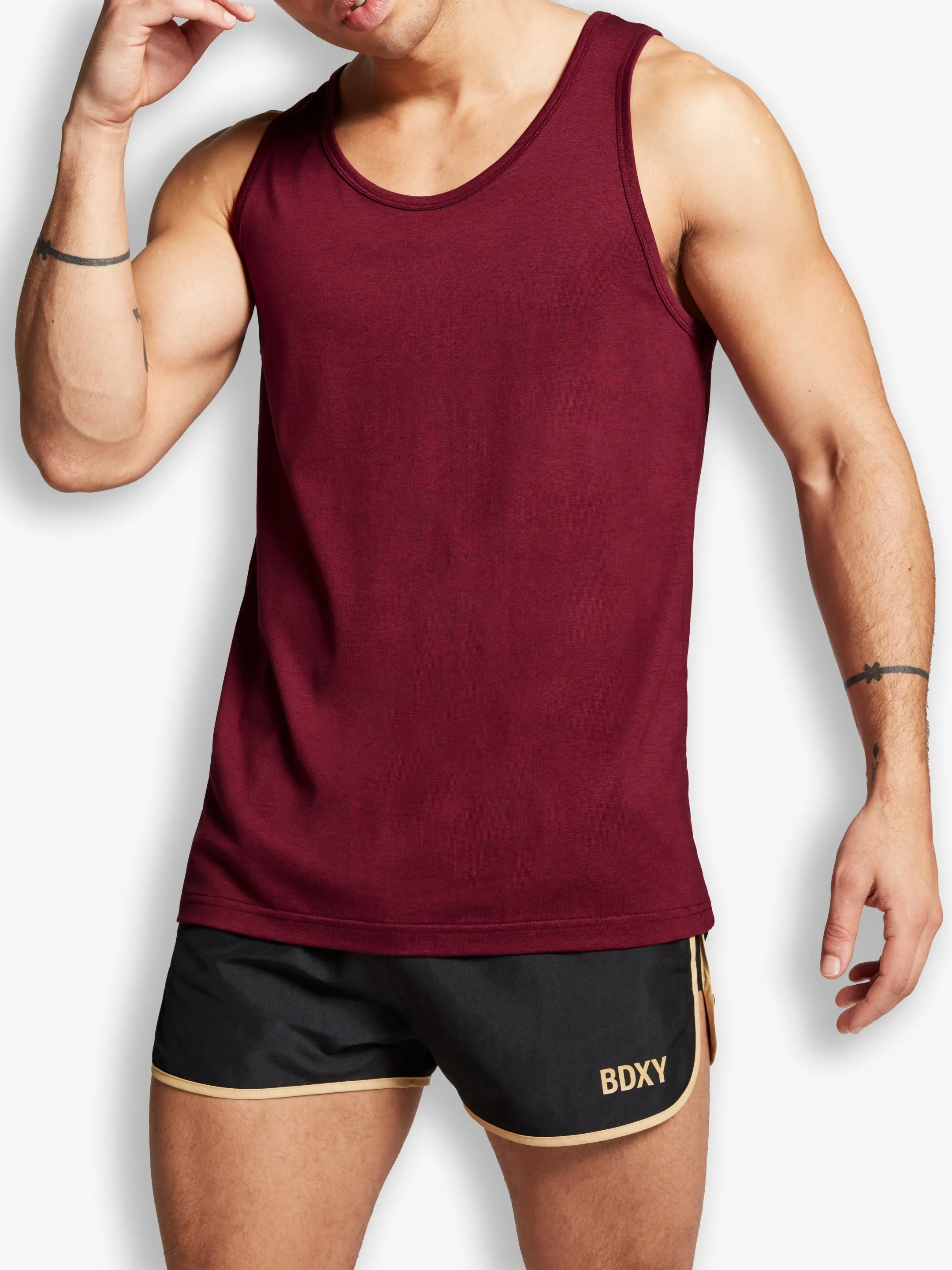 "The Stunt" Vest | Burgundy sold by BDXY product image thumbnail 3