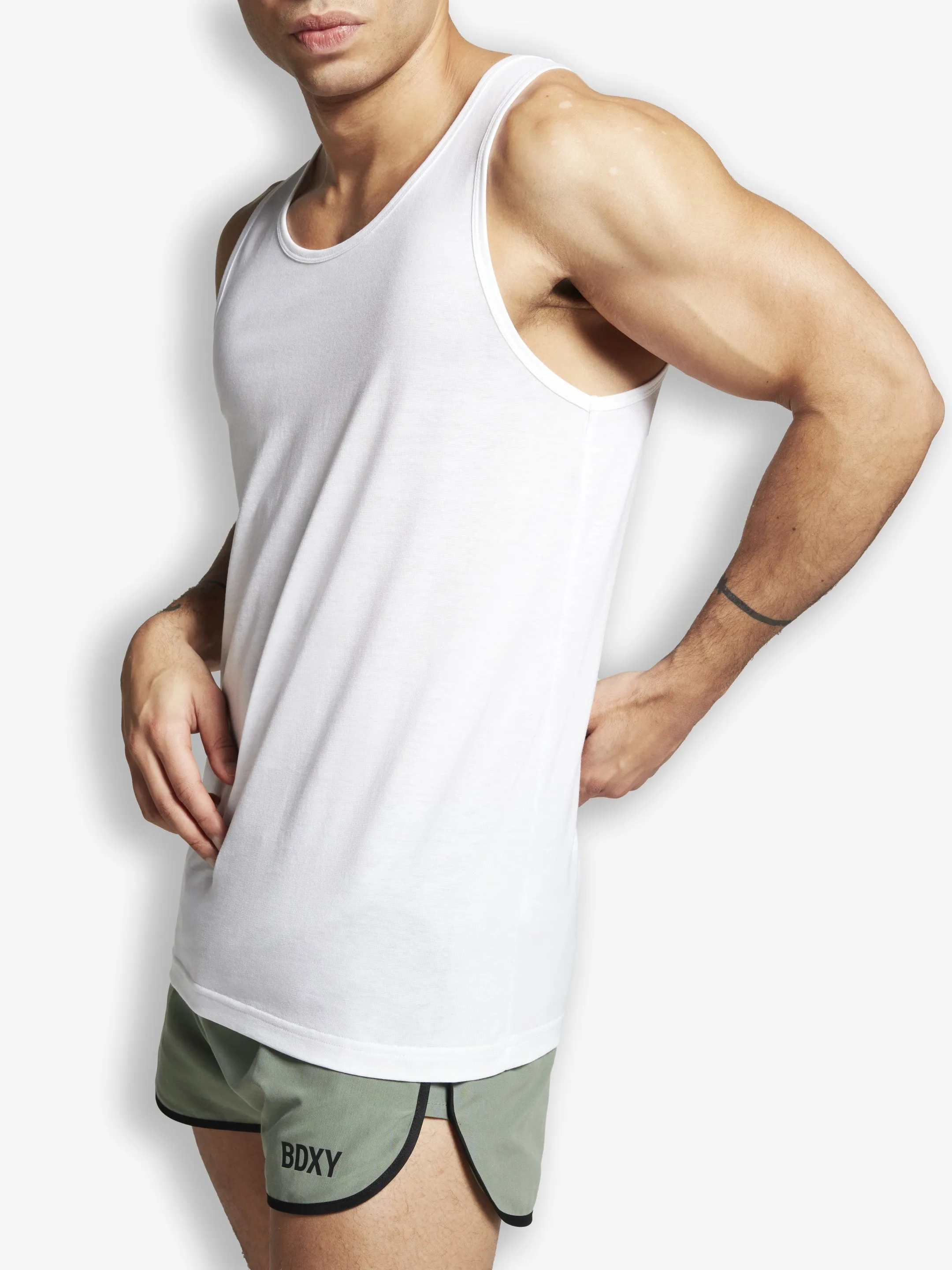 "The Stunt" Vest | White sold by BDXY product image thumbnail 3
