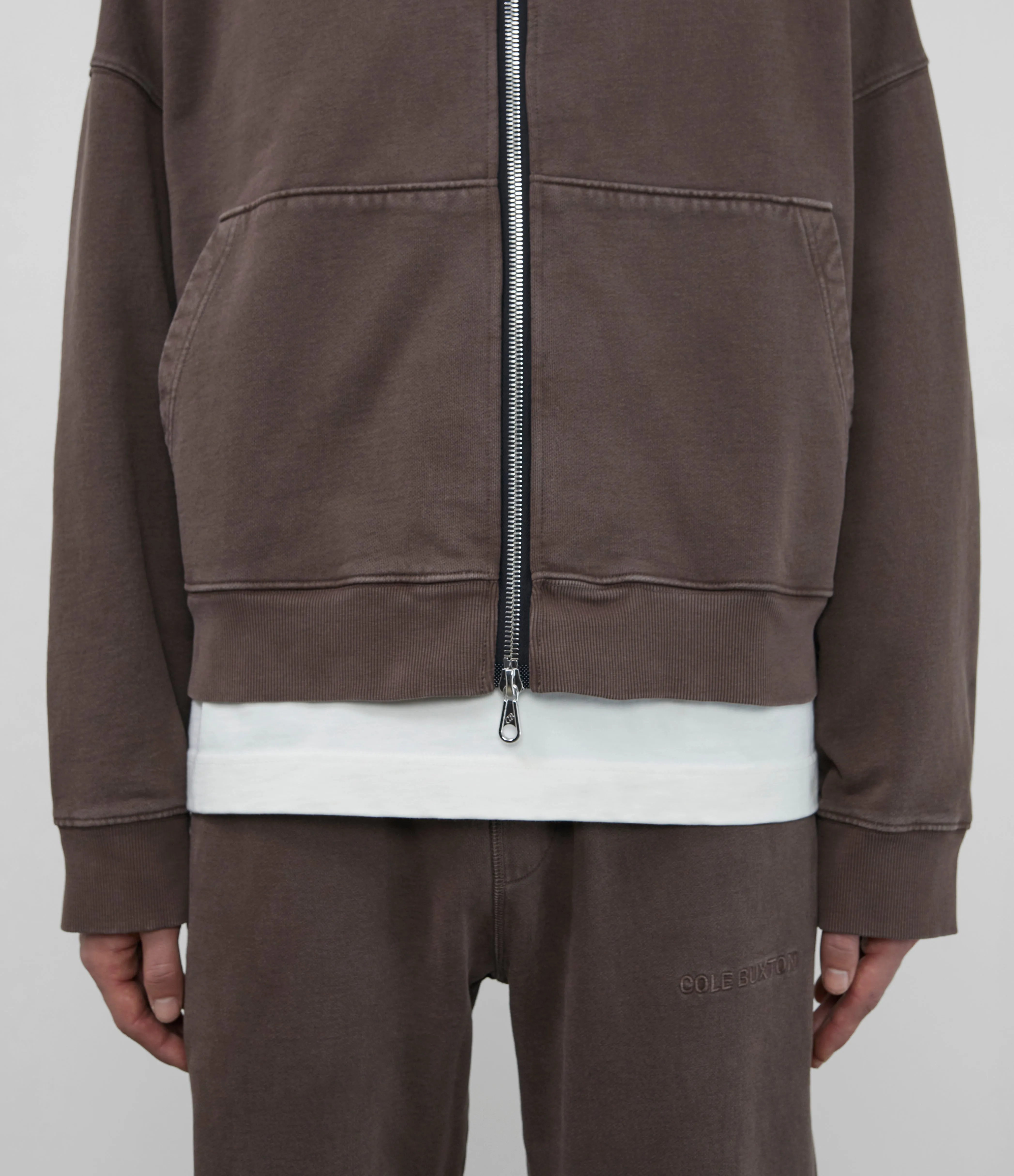 WARM UP CROPPED ZIPPED HOODIE sold by Cole Buxton product image thumbnail 5