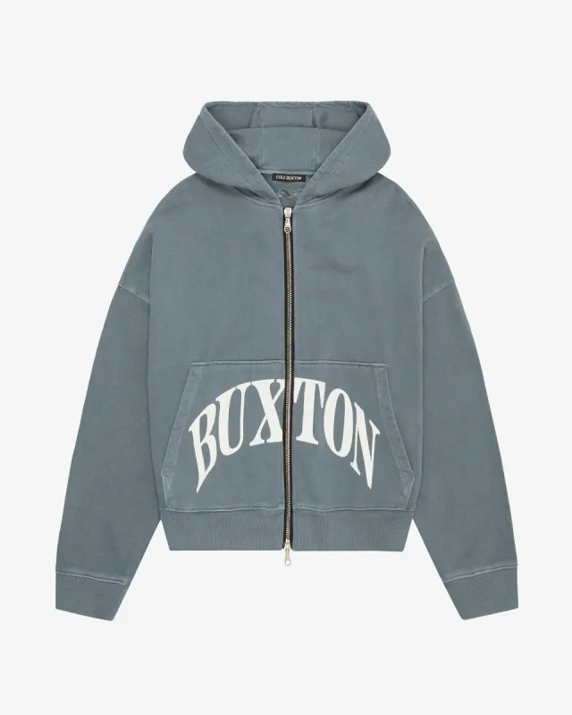 HEAVYWEIGHT CROPPED LOGO ZIP HOODIE sold by Cole Buxton