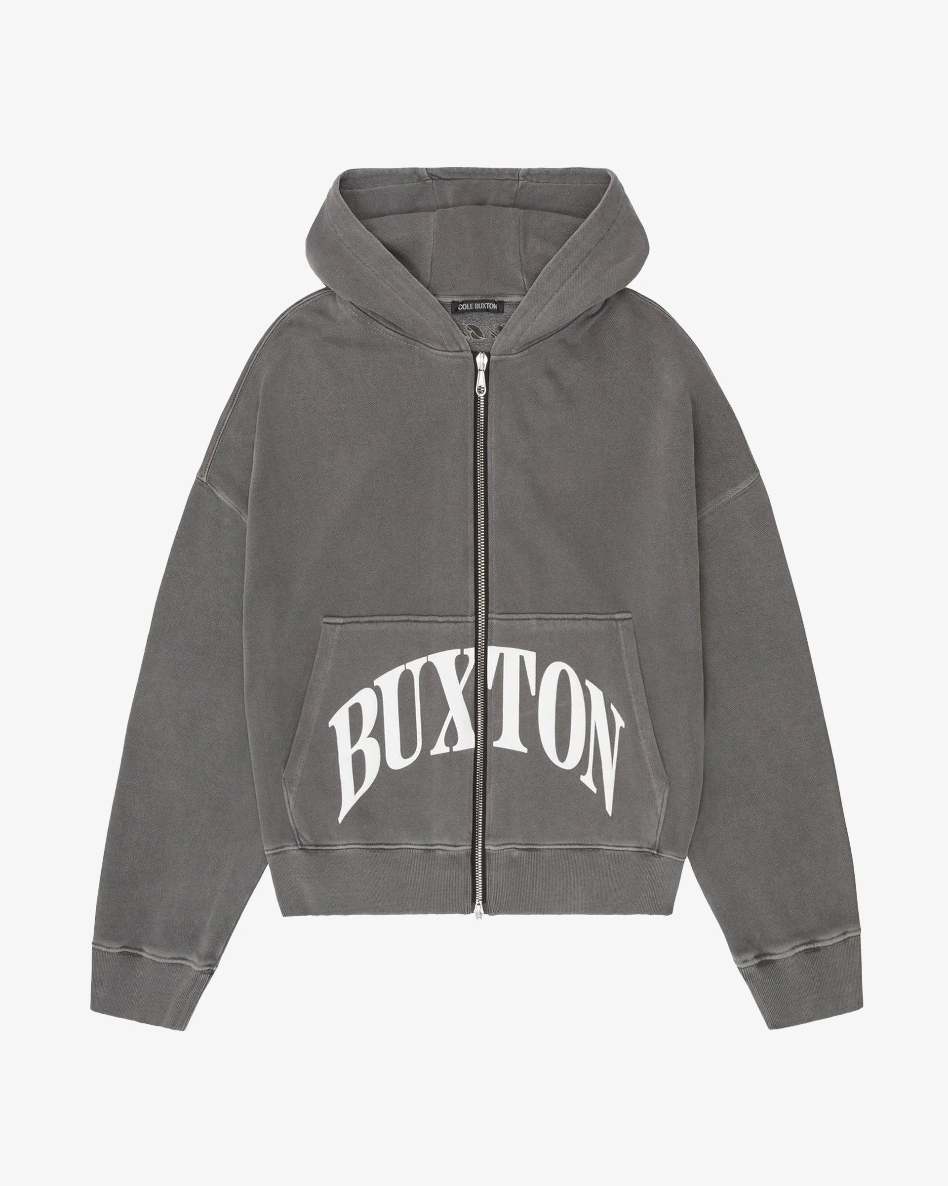 HEAVYWEIGHT CROPPED LOGO ZIP HOODIE sold by Cole Buxton