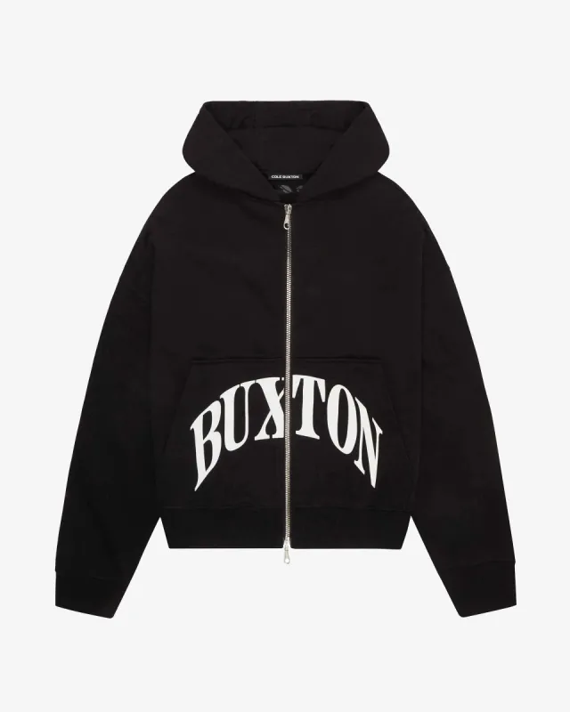 HEAVYWEIGHT CROPPED LOGO ZIP HOODIE sold by Cole Buxton