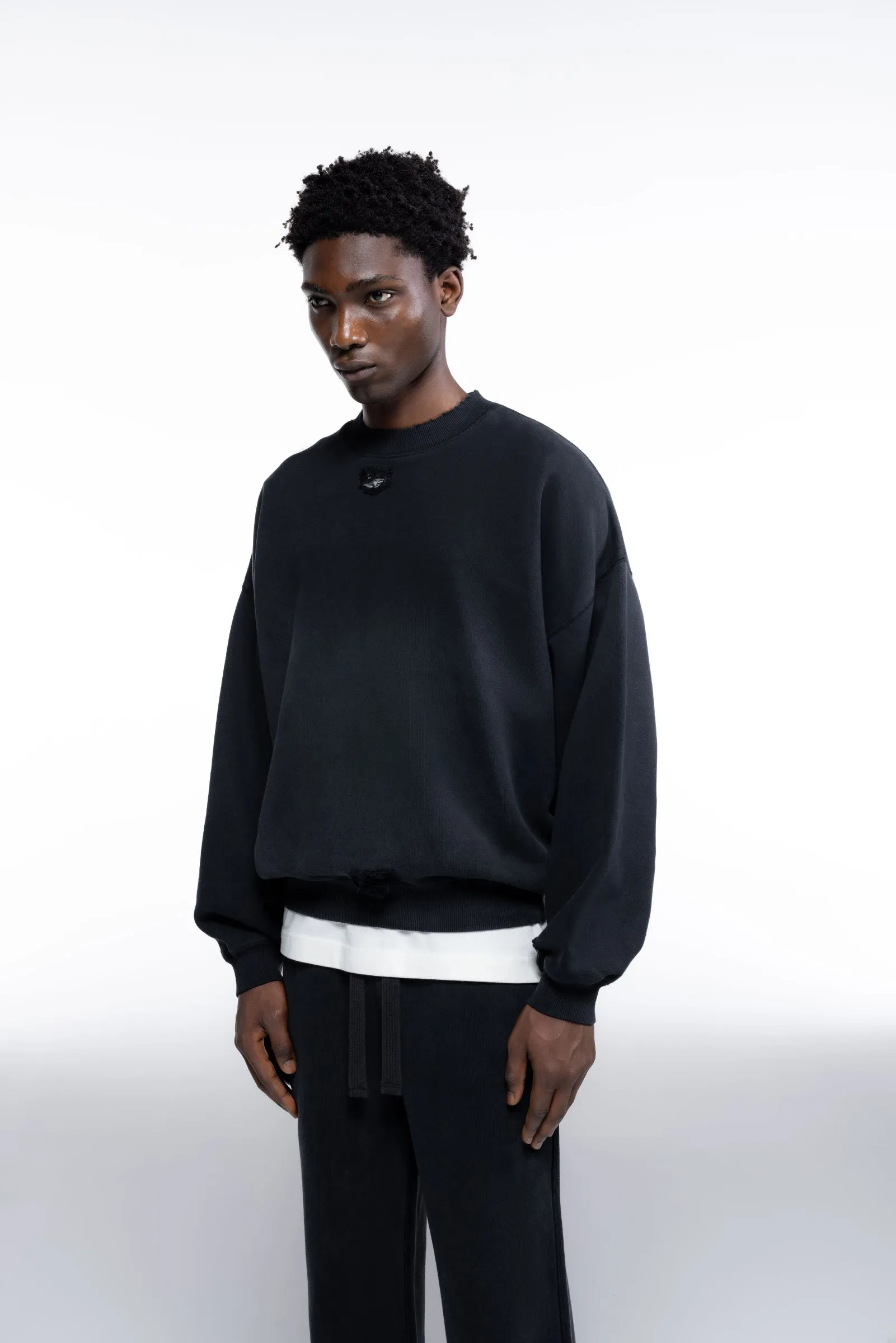 DISTRESSED SWEATSHIRT sold by Cole Buxton product image thumbnail 5