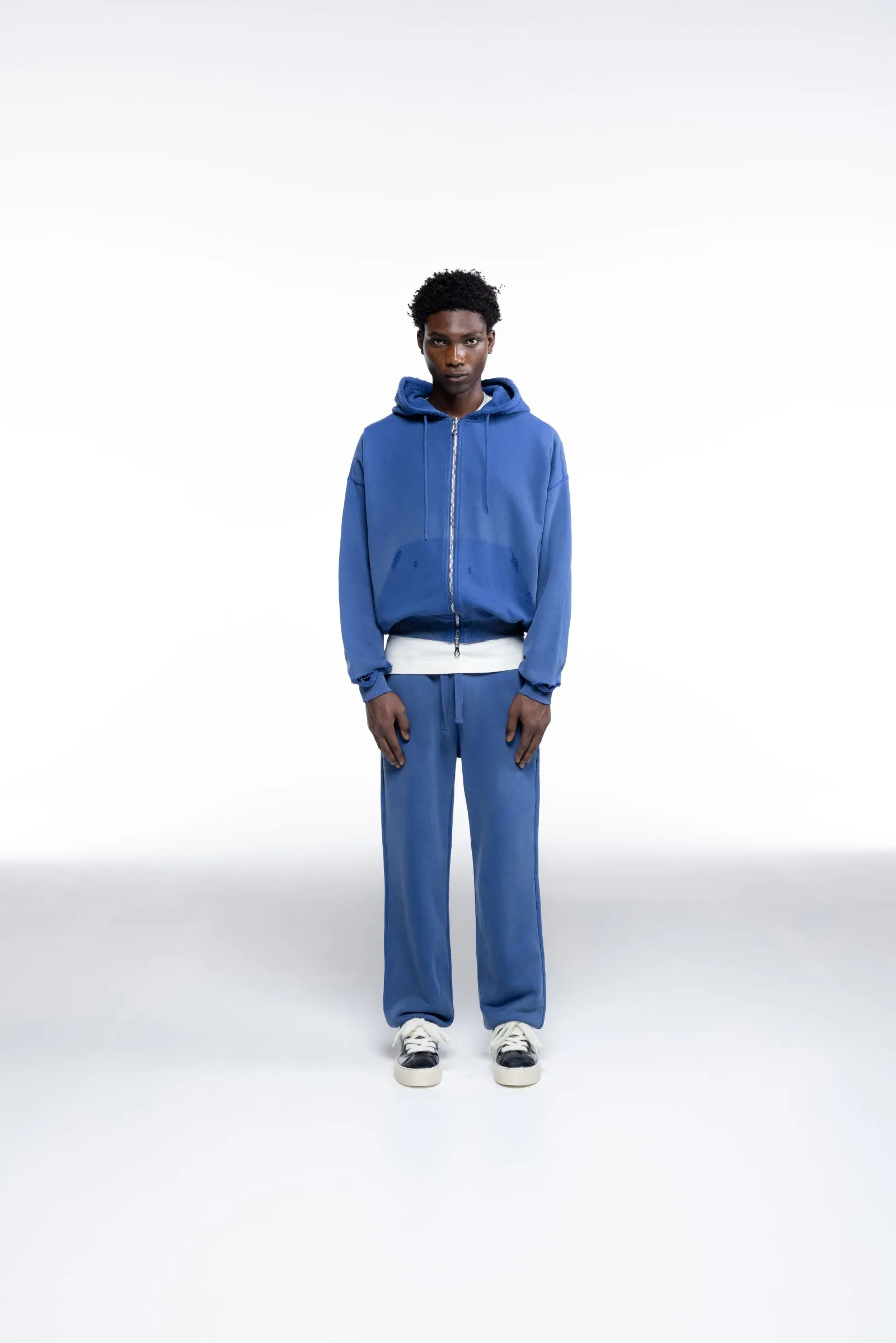 DISTRESSED ZIPPED HOODIE sold by Cole Buxton product image thumbnail 2