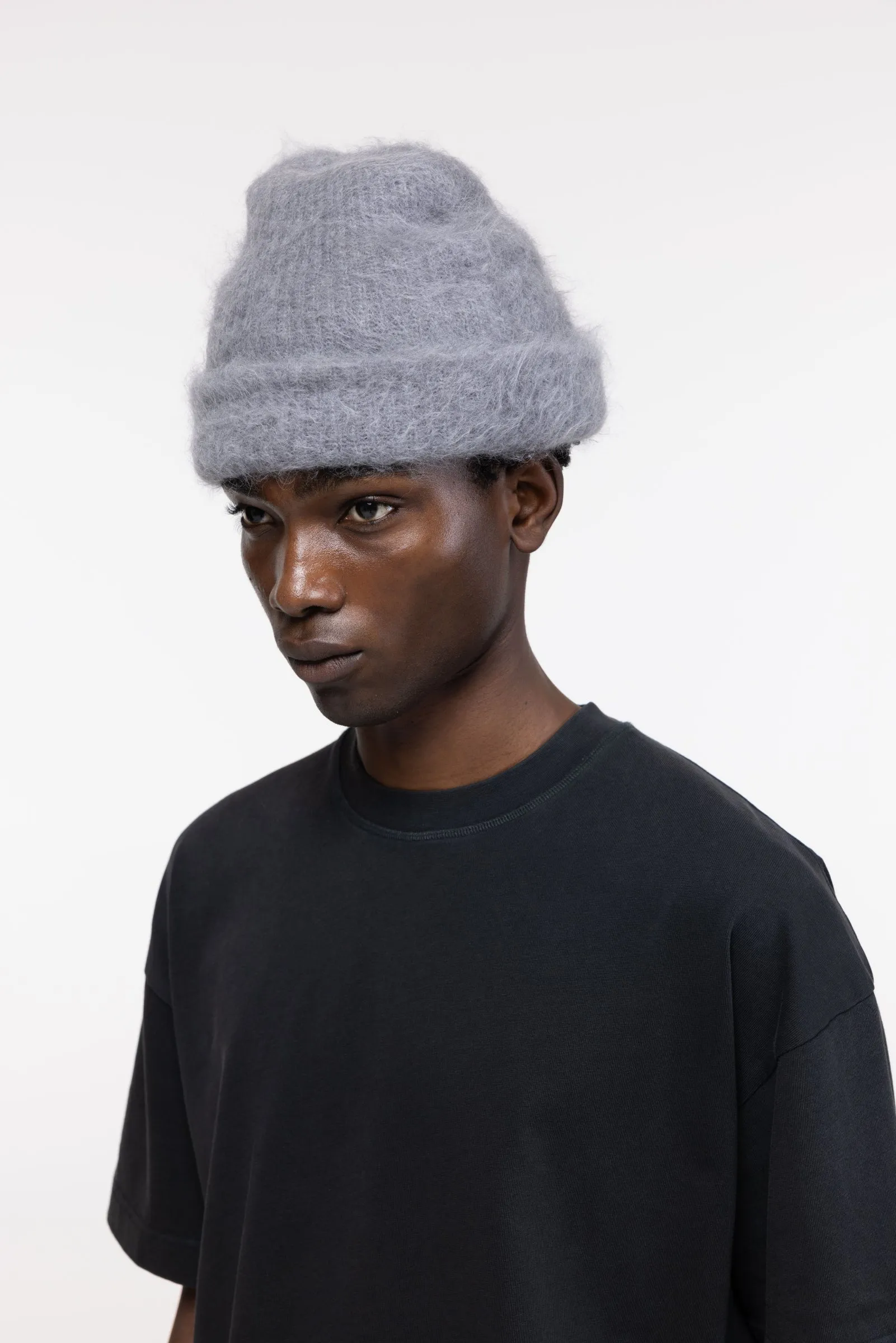 BLANK ALPACA KNIT BEANIE sold by Cole Buxton product image thumbnail 3