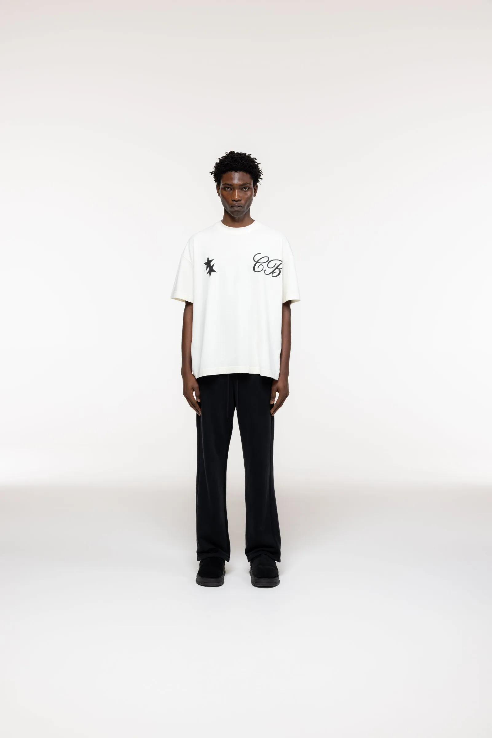 CURSIVE TWO STARS T-SHIRT sold by Cole Buxton product image thumbnail 2